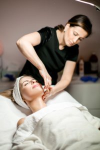 dermaplaning by a professional